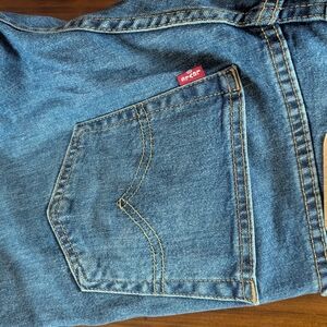 Levi's Men's Straight Blue Denim Jeans with Red Tab